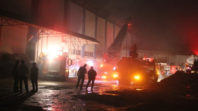 Giresun'da fındık fabrikasında yangın