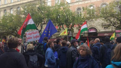 Cumhurbaşkanı Erdoğan Budapeşte’de protesto edildi