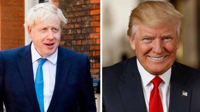 Trump Boris Johnson'ı seçim zaferi nedeniyle kutladı