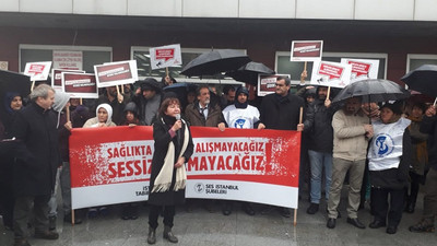 Bakırköy’de doktorun şiddete uğraması protesto edildi