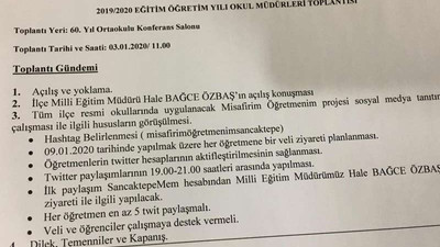 MEB'den öğretmenlere 'tweet at' baskısı