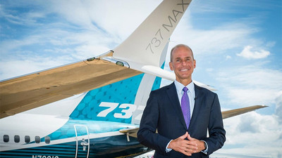 Boeing, kovduğu CEO'ya 80 milyon dolar tazminat ödedi