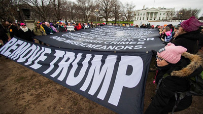 ABD'de kadınlardan Trump'a karşı eylem