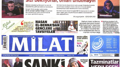 Milat yazarı hilafet istedi