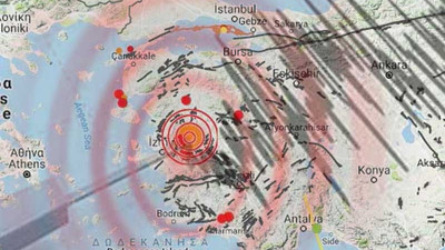 Manisa'da 5.1 büyüklüğünde deprem