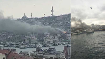 Eminönü'nde yangın