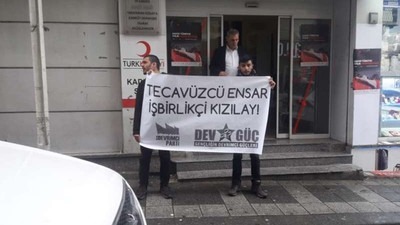 Kızılay’ın Ensar’a aktardığı bağışı protesto eden gençler gözaltına alındı