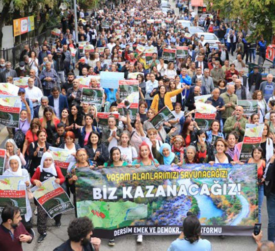 Dersimliler yaşam alanları için yürüdü