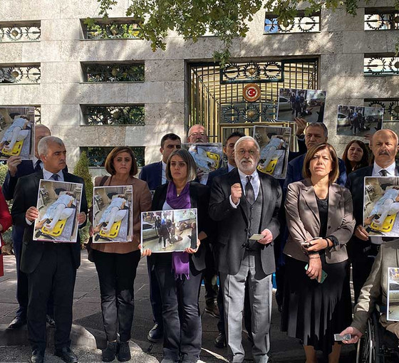 HDP'li vekiller Habip Eksik için Meclis Başkanlığı'na yürüdü