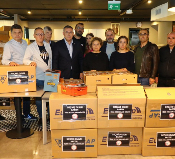 Eczacılar, miting için hazırladıkları 60 bin kumanyayı Bartın'a gönderdi