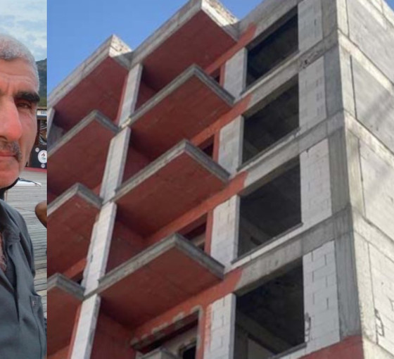 İnşaattan düşen 57 yaşındaki işçi öldü