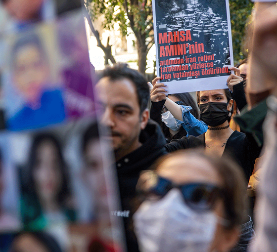 İran Konsolosluğu önünde yine eylem vardı