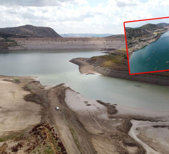 Sivas'ta baraj kurudu, 15-20 günlük su kaldı