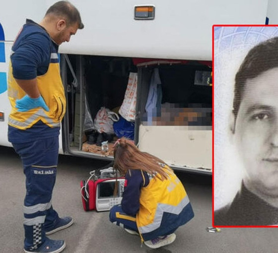 Şoför otobüsün bagajında ölü bulundu