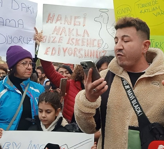 Konya barınağındaki katliam protesto edildi