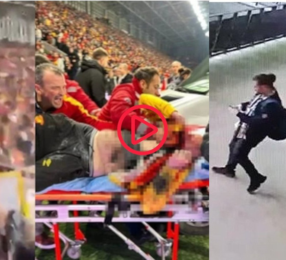 Göztepe - Altay derbisinde stada fişeklerin sokulduğu anlar