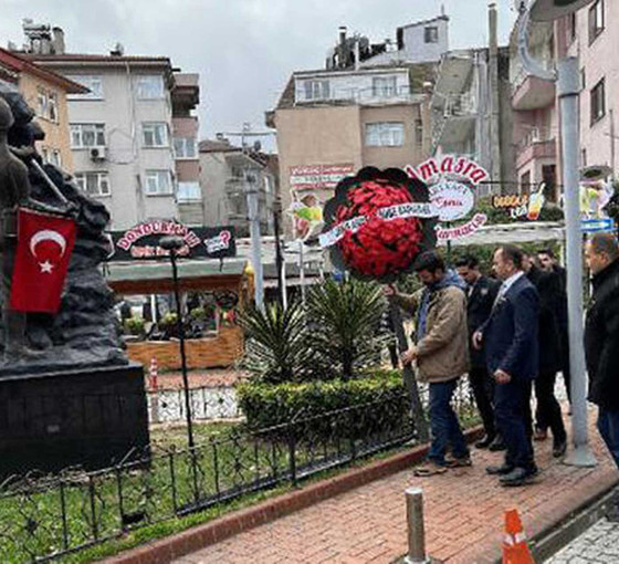 Amasra'da Madenciler Günü'nde Madenci Anıtı'na çelenk bırakıldı