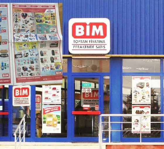Sabah gazetesinde iki sayfalık BİM ilanı