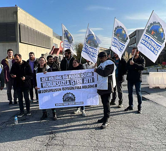 Muhatap bulamayan madenci işverenin üniversitesinde eylemdeydi