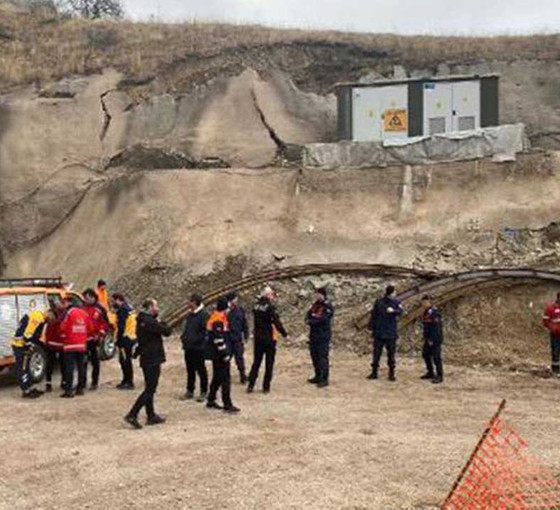 Tünel inşaatında göçük: Beş işçi yaralandı