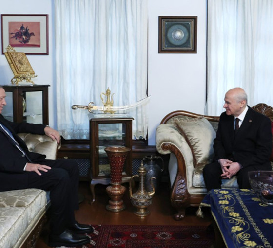 Erdoğan, Bahçeli'yi evinde ziyaret etti