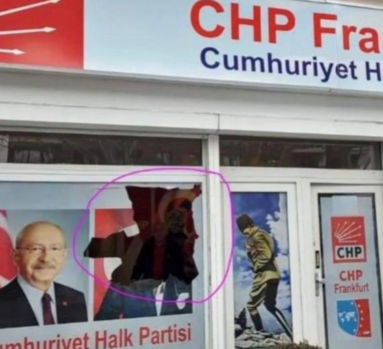 Almanya'da CHP ofisine saldırı