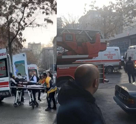 Vergi Denetim Kurulu Başkanlığı'nda doğal gaz kaçağı: 25 kişi hastaneye kaldırıldı