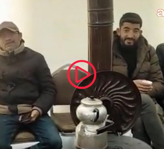 Patron grev çadırının elektriğini kesti, işçiler soba kurdu