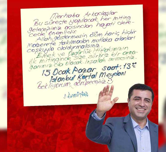 Demirtaş'tan mitinge çağrı: Kim kimi kapatacakmış gösterelim