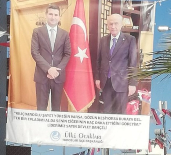 Ülkü Ocakları'nın Kılıçdaroğlu'nu tehdit ettiği pankart kaldırıldı