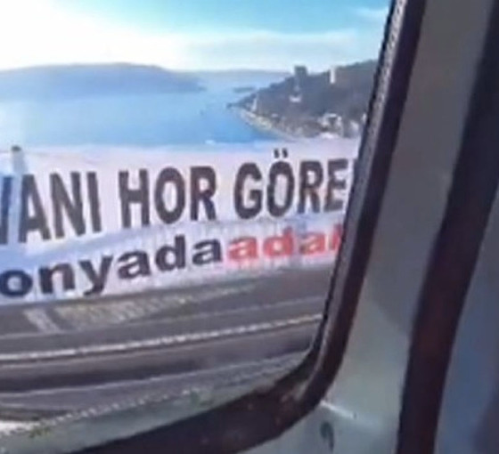 FSM'de 'Hayvanı hor gören, oyu zor görür' pankartına iki gözaltı
