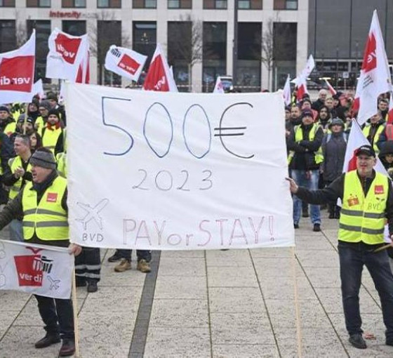 Berlin'de havalimanı işçileri ek zam talebiyle grevde: Yüzlerce uçuş iptal oldu