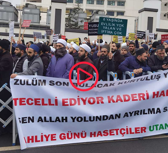 Hiranur Vakfı'ndaki çocuk istismarı davası: Tarikatçılar, duruşma öncesi tekbir getirdi