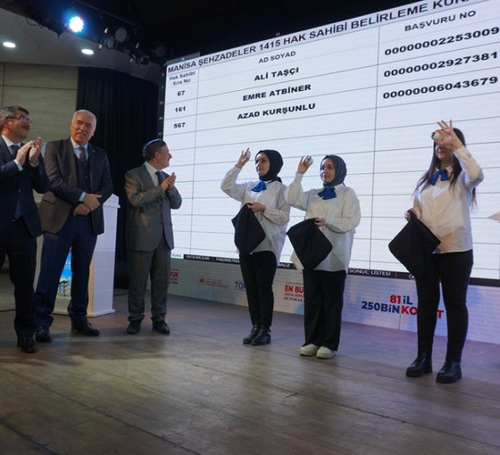 TOKİ'nin arazi projesinde kura çekimi başladı