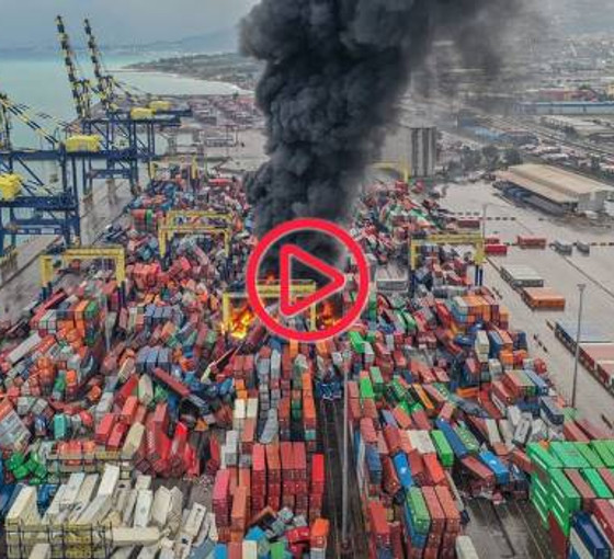İskenderun Limanı'nda yangın