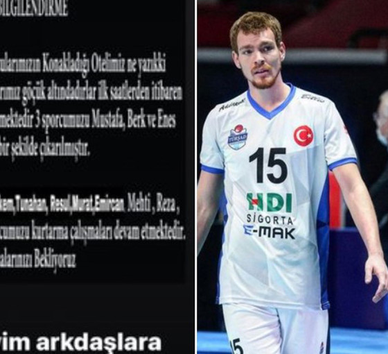 Malatya BBSK Voleybol Takımı'ndan üç kişi kurtarıldı