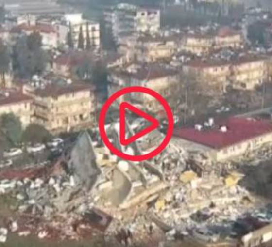 Hatay'daki yıkım havadan görüntülendi