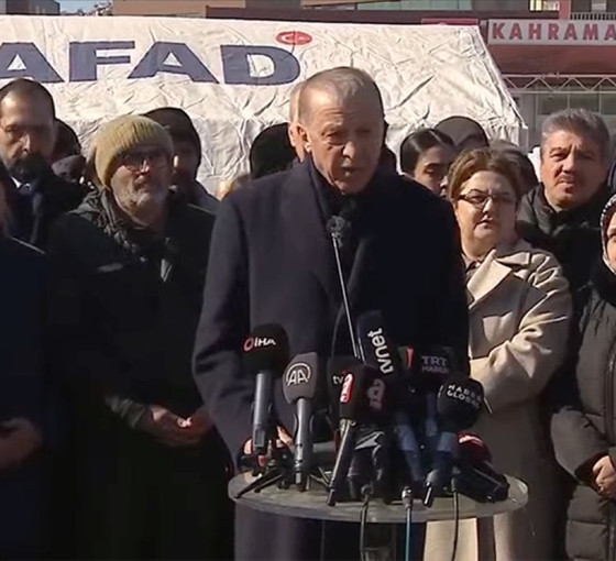 Erdoğan Maraş'ta: Hasar tespitiyle her aileye 10 bin lira vereceğiz