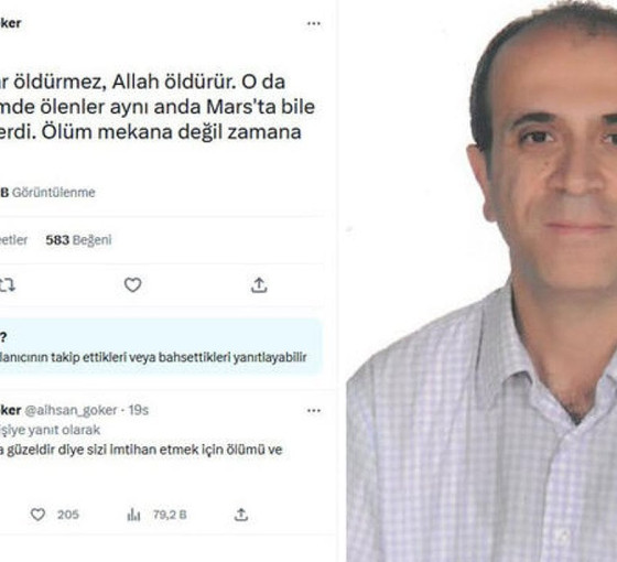 Profesörün ‘Deprem öldürmez, Allah öldürür’ paylaşımına idari soruşturma