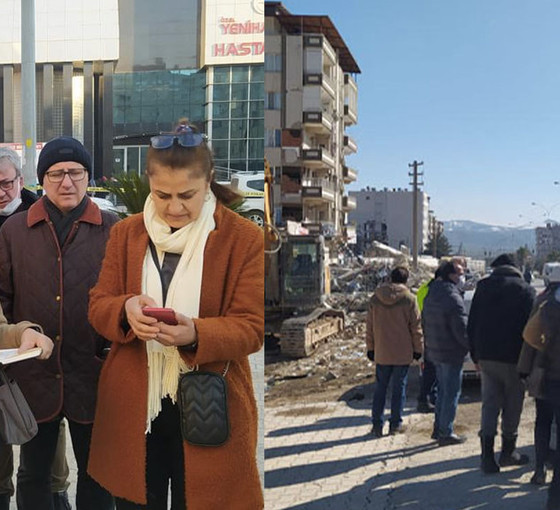 Mimarlar Odası Heyeti deprem bölgesinde incelemelerde bulunuyor