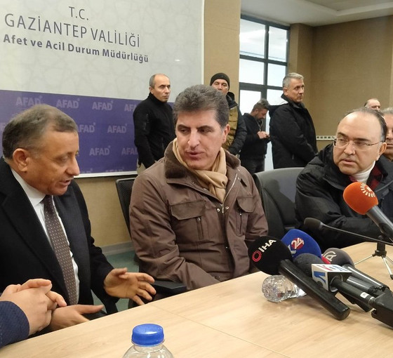 Antep'i ziyaret eden Neçirvan Barzani: Kürdistan’da her evde yas var
