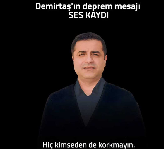 Demirtaş'tan sesli mesaj: 'Hiç kimseden korkmayın, özgürlük her zamankinden yakın'
