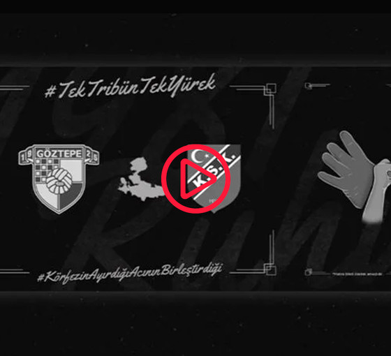 Karşıyaka ve Göztepe depremzedeler için 'Tek Tribün Tek Yürek'