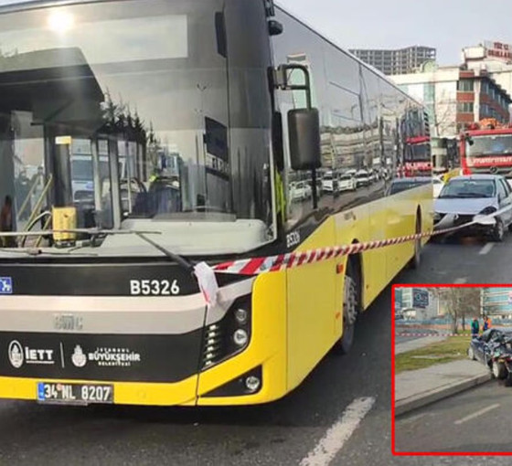 Beylikdüzü'nde 9 aracın karıştığı zincirleme trafik kazası meydana geldi