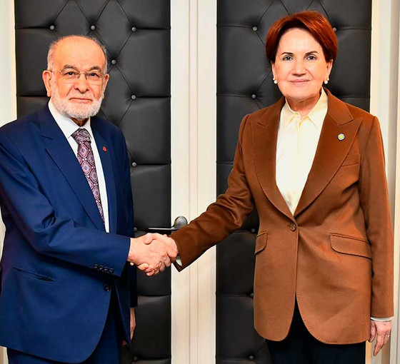 Karamollaoğlu'ndan İYİ Parti Genel Başkanı Akşener'e ziyaret