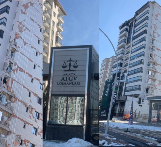 Hâkim ve savcıların konutları da ağır hasarlı