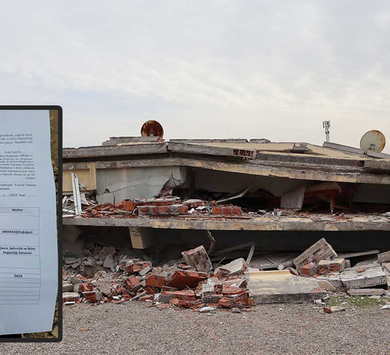 Depremzedelere 'Enkazlarınızı siz kaldırın, tutanağı doldurup yetkililere teslim edin' denildi