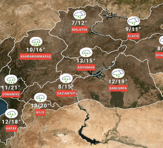 Meteoroloji'den deprem bölgesi için sağanak yağış uyarısı