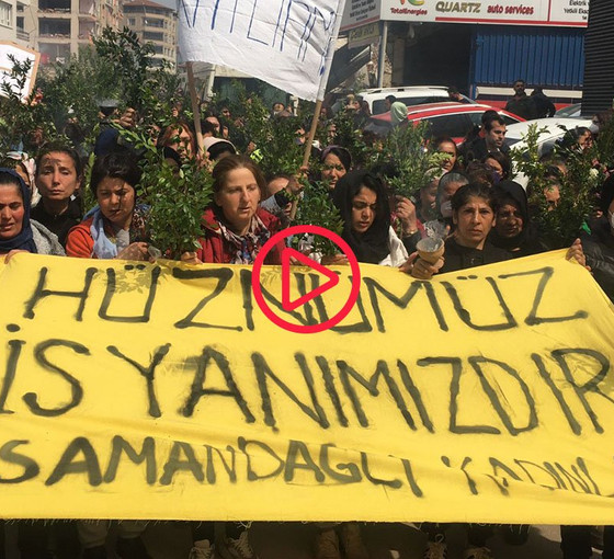Samandağ'da kadınların 40'ıncı gün yürüyüşü: Hüznümüz isyanımızdır
