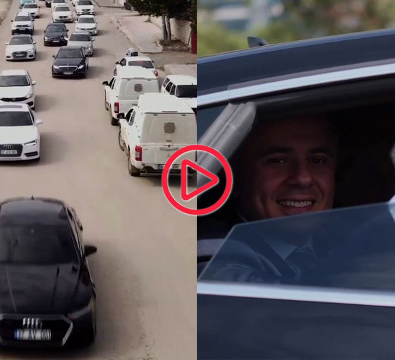 AKP milletvekili aday adaylığı başvurusuna lüks araç konvoyuyla gitti